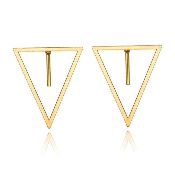 NEW!💙💎TRIANGLES! MINIMALIST MODERN!💎💙GOLDEN! - Picture 2 of 8